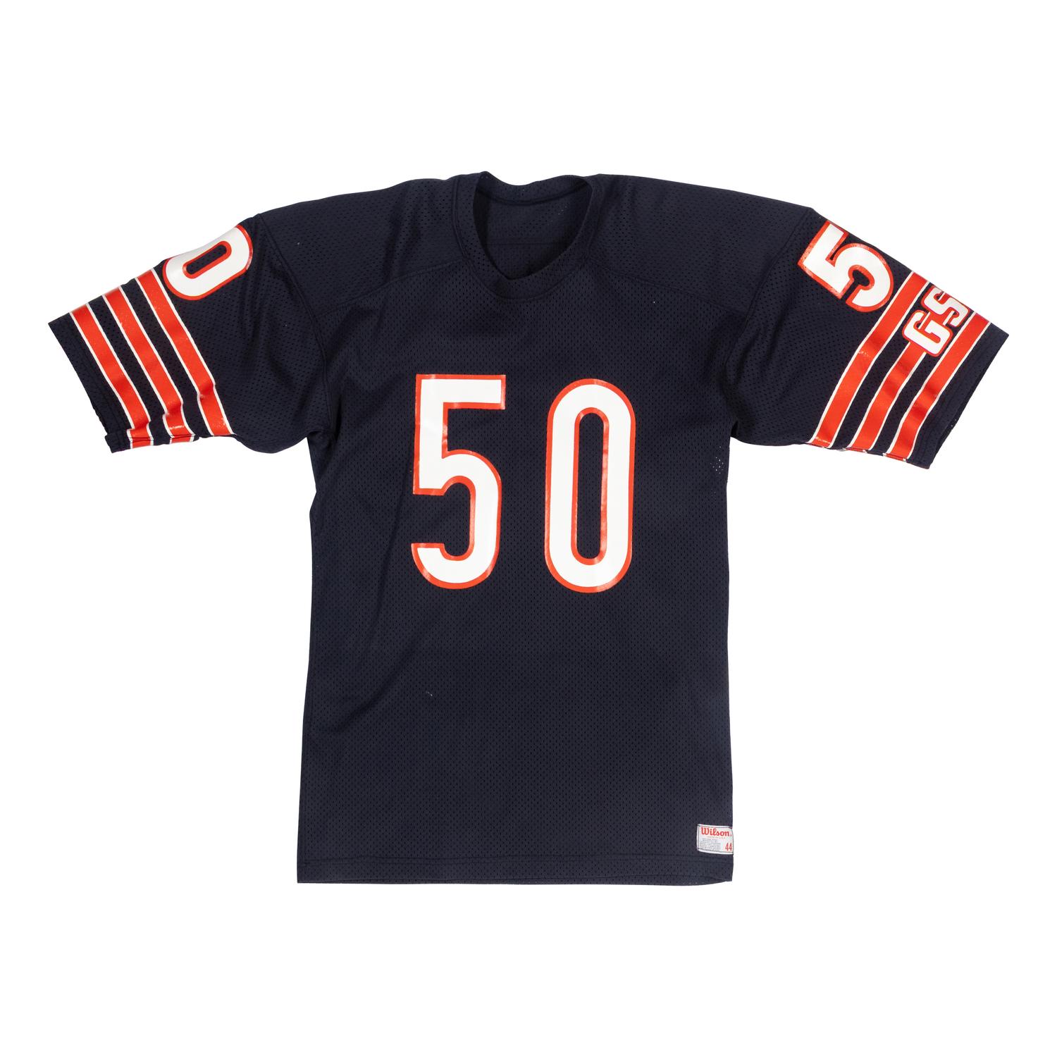 A Collection of Chicago Bears Legends Signed Autograph Jerseys