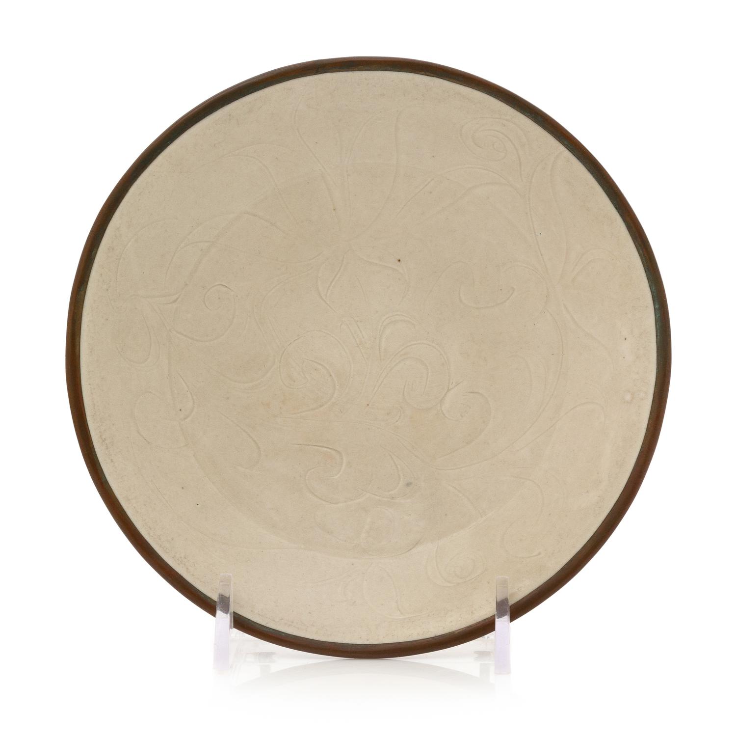 A Carved Dingyao White Glazed Porcelain 'Lotus' Bowl Diameter 5 3/4 inches. — NORTHEN SONG DYNASTY (960-1127)