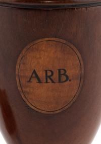 A Pair of George III Mahogany Alms Urns