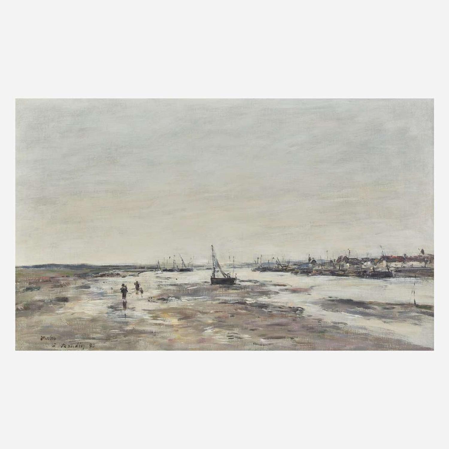 Eugène Boudin (French, 1824–1898) Étaples, Marée Basse