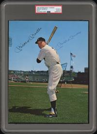 A 1964-66 Requena New York Yankees Mickey Mantle Signed Autograph 8x10 Baseball Card (PSA 4 VG-EX, AUTO 9)