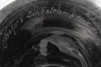 A Vicke Lindstrand for Orrefors Pearl Divers Etched Glass Vase