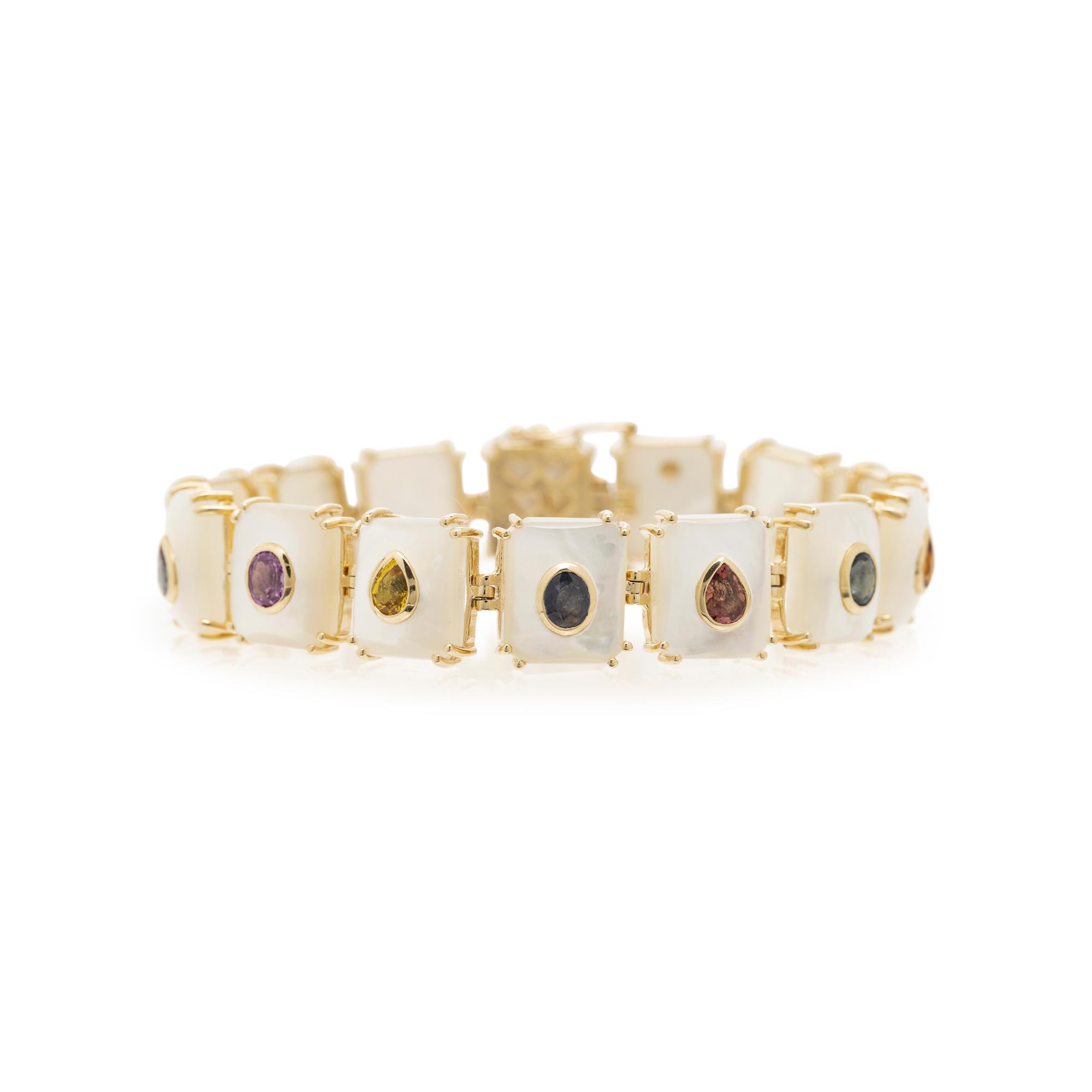 COLLECTION OF MOTHER-OF-PEARL AND GEMSTONE JEWELRY