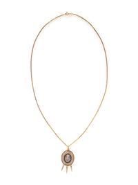 ANTIQUE, EGYPTIAN REVIVAL MICROMOSAIC PENDANT NECKLACE