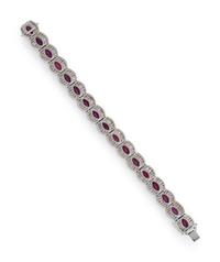 RUBY AND DIAMOND BRACELET