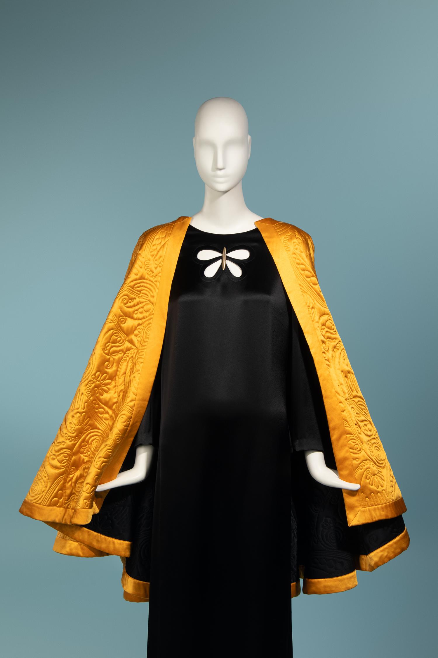 Yves Saint Laurent Rive Gauche Quilted Cape, Fall 1991
