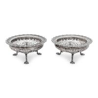 A Pair of Victorian Silver Pierced Fruit Bowls
