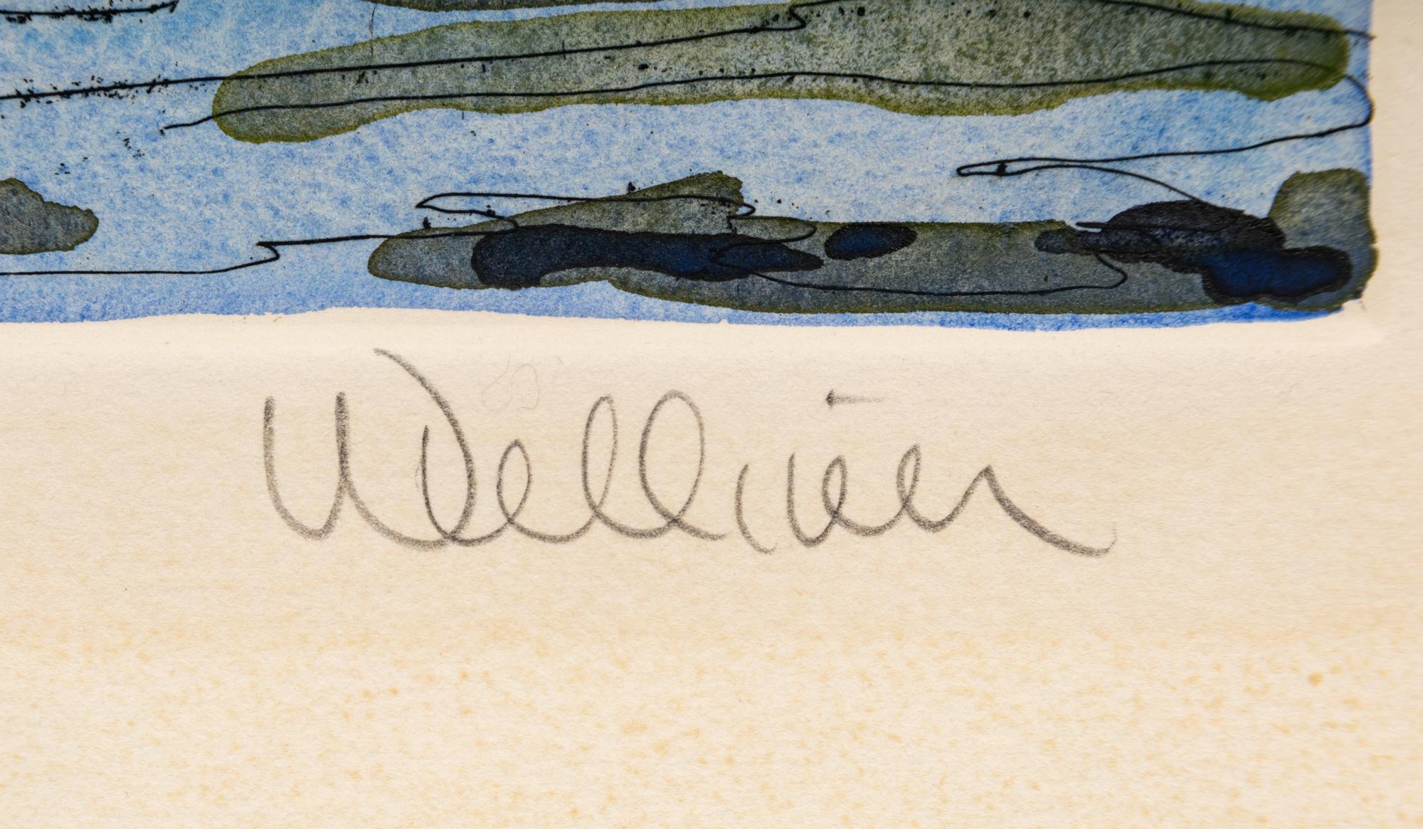 A Pair of Prints (Immature Great Blue Heron , 1978; Brown Trout, 1975)