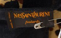 An Yves Saint Laurent Linen Scarf, 90" x 54".