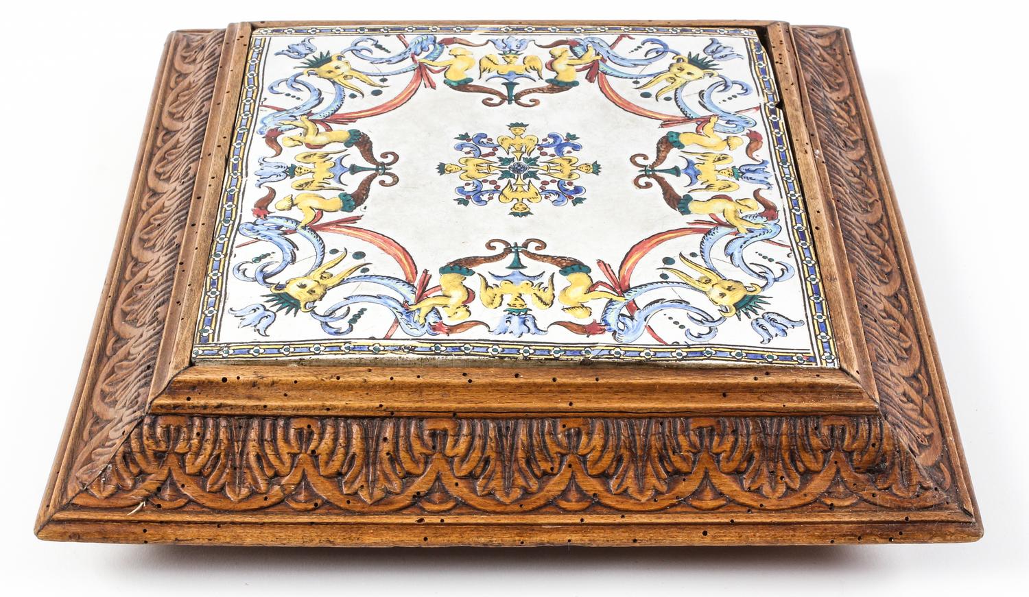 An Italian Faience Tile Width 11 1/2 inches. — 20TH CENTURY