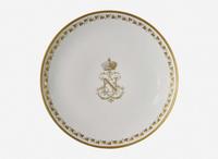 An assembled collection of forty-one Sèvres Napoleon III Imperial porcelain tablewares, various dates primarily ranging 1844-1853