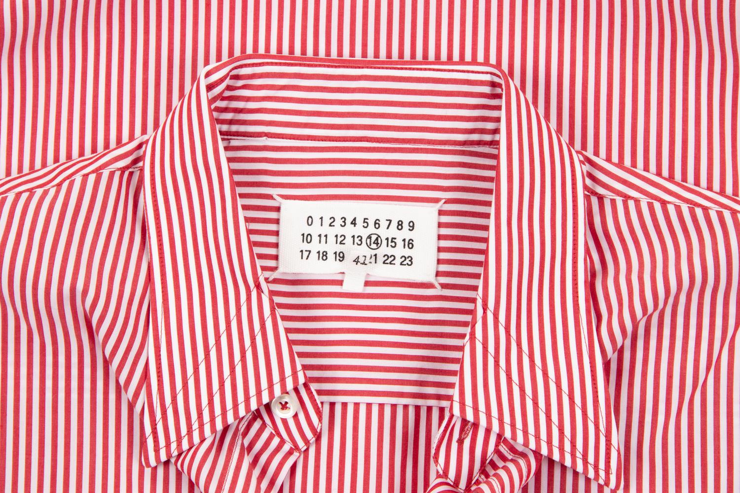 Four Men's Designer Shirts; Two Margiela, Two Valentino, c.2017 — BNY 104, 125, 110, 117