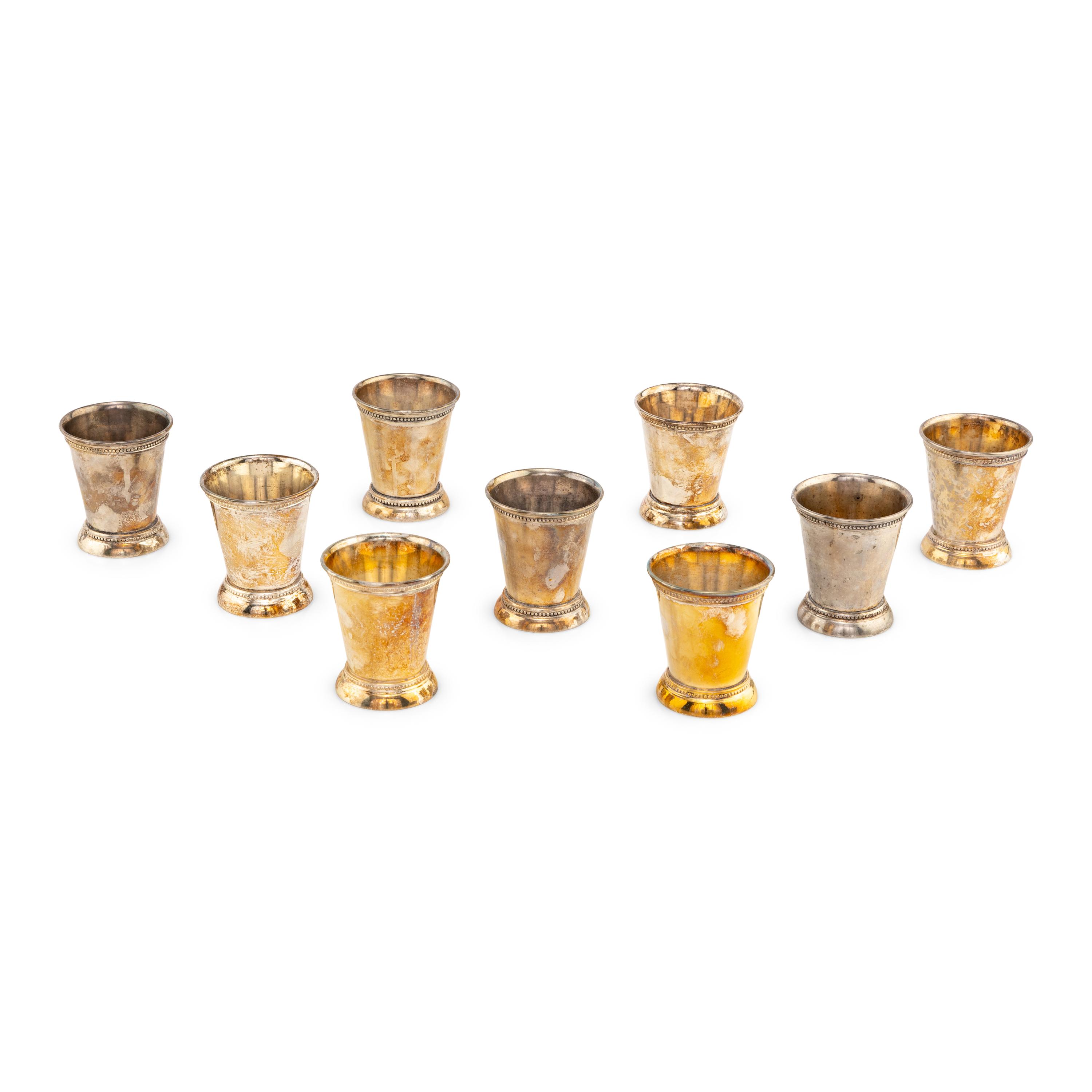 A Set of Silver-Plate Julep Cups