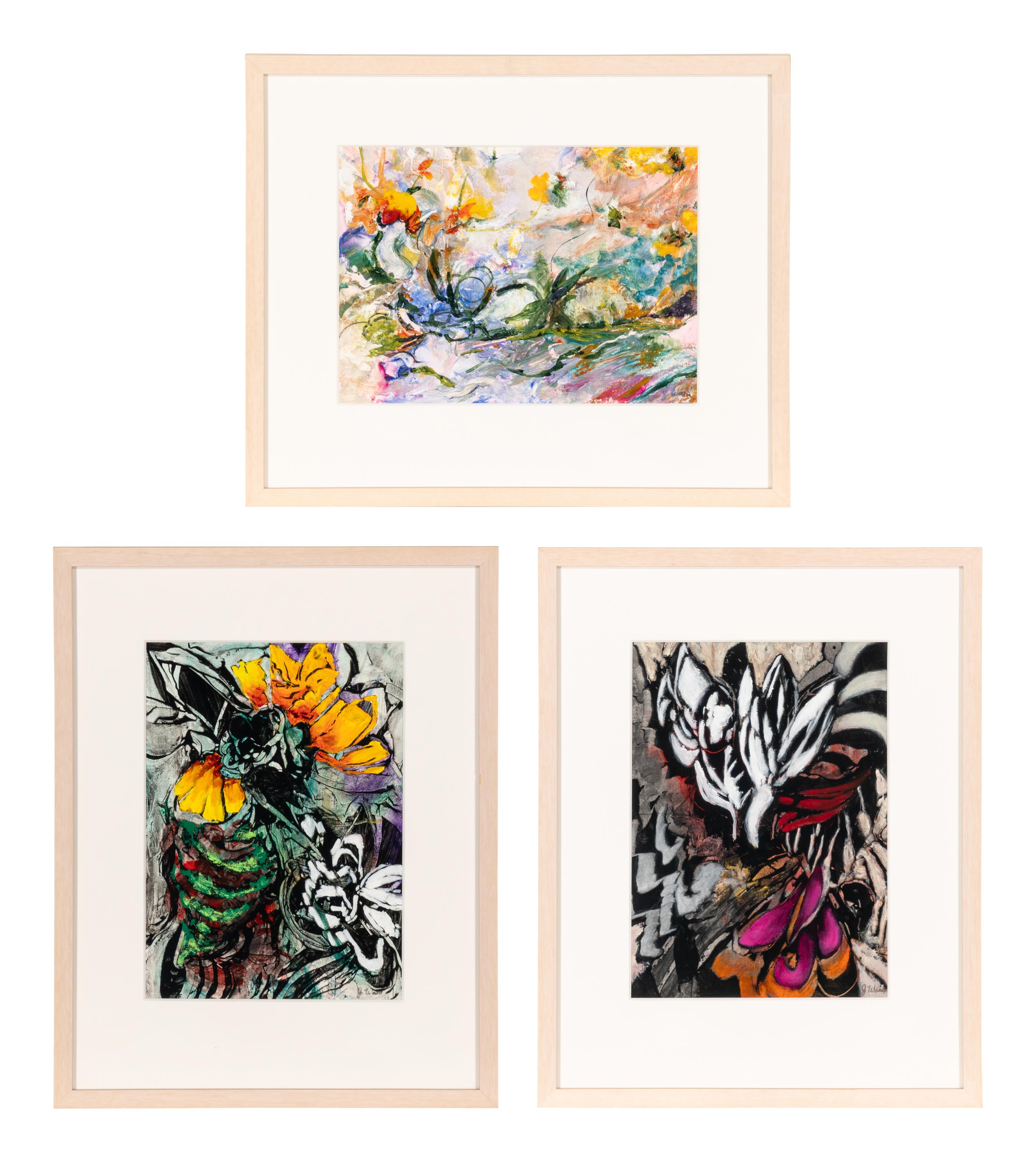 Untitled, Emergence #8, and Untitled, 2003 (a group of three works)