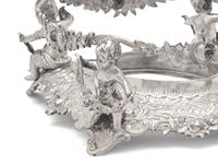 A German Silver Five-Piece "Putti" Table Garniture