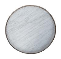 Two Louis XVI Style Mahogany Marble-Top Bouillotte Tables — 20TH CENTURY