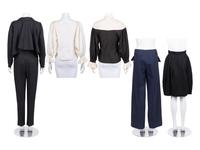 Six Designer Pieces: Five Claude Montana and One Krizia, 1980-90s