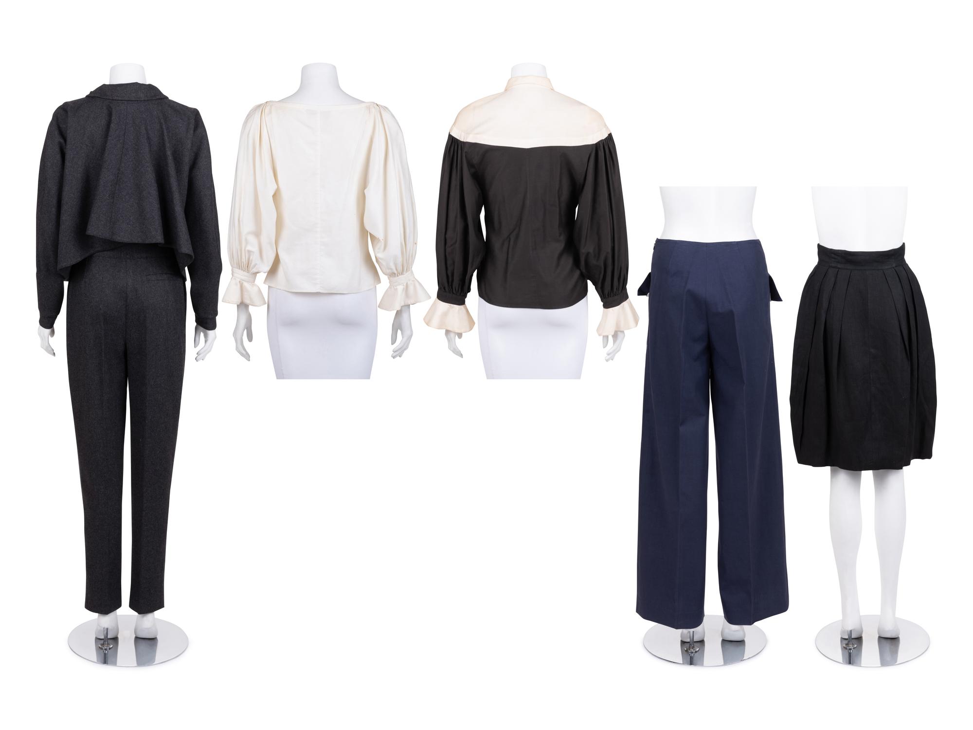 Six Designer Pieces: Five Claude Montana and One Krizia, 1980-90s