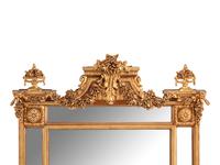 A Pair of Louis XVI Style Gilt Composition Mirrors