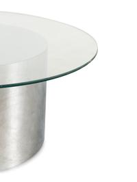 A Glass and Aluminum Low Table in the Manner of Milo Baughman