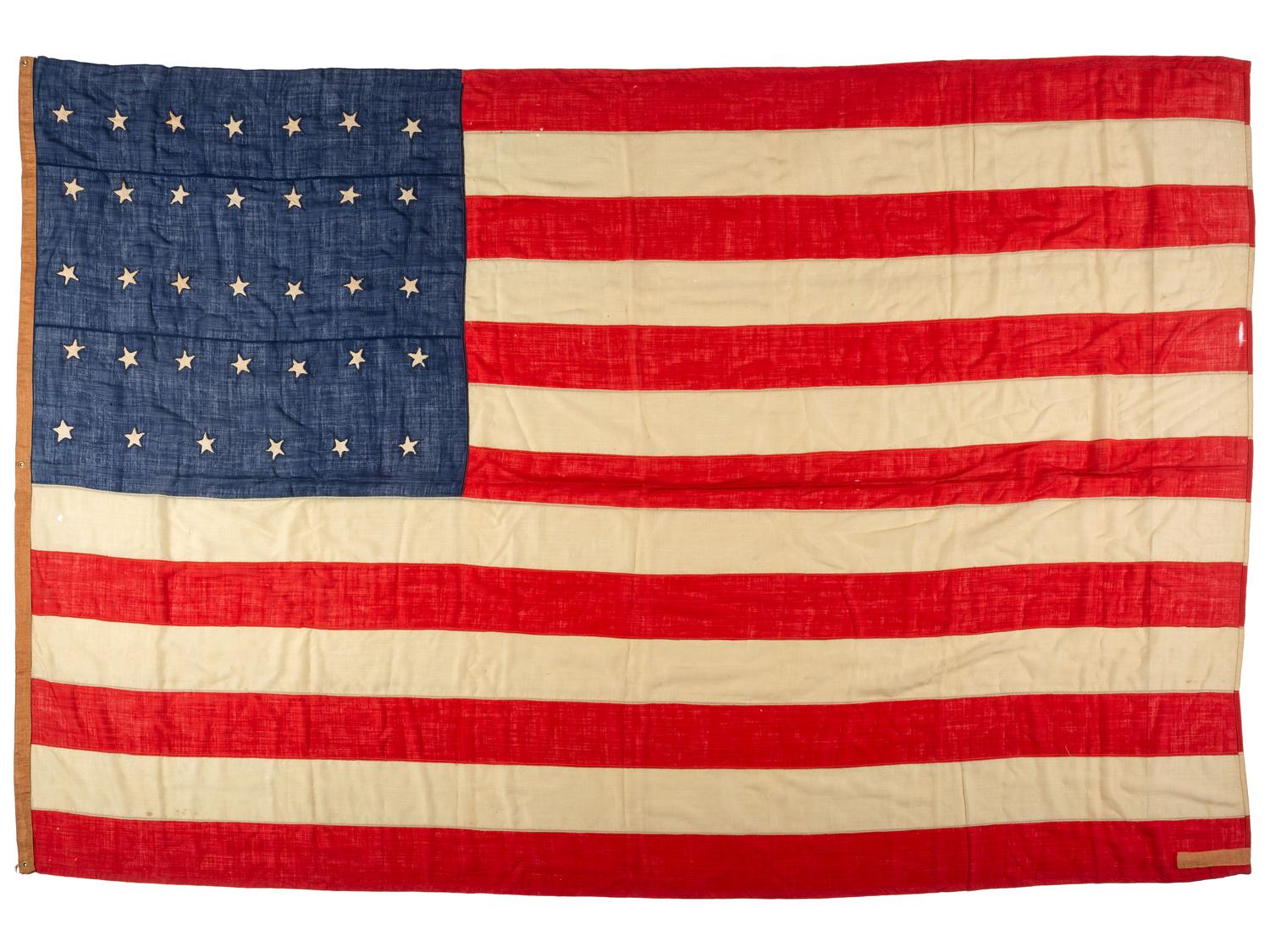 [FLAGS] -- [CIVIL WAR]. 34-star American flag. Ca 1861-1863.