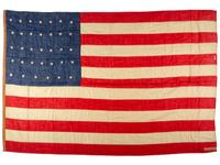 [FLAGS] -- [CIVIL WAR]. 34-star American flag. Ca 1861-1863.