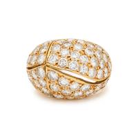 SPITZER AND FURHMAN, YELLOW GOLD AND DIAMOND RING