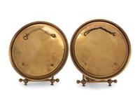 A Pair of English Brass Girandole Mirrors