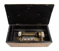 A Swiss Cylinder Music Box Width overall 17 1/2 inches. — MERMOD FRERES