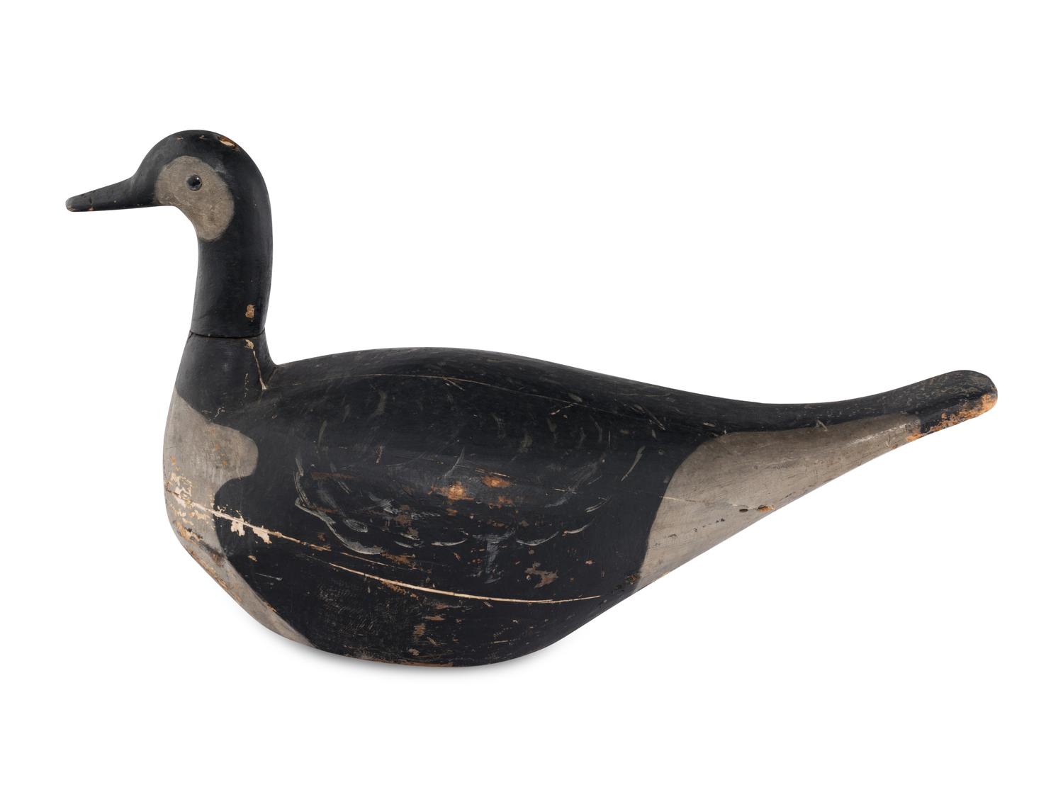 A Canada Goose Carved Wood Decoy
