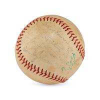 A Ty Cobb Signed Autograph Baseball (Beckett Authentication Services Letter of Authenticity)