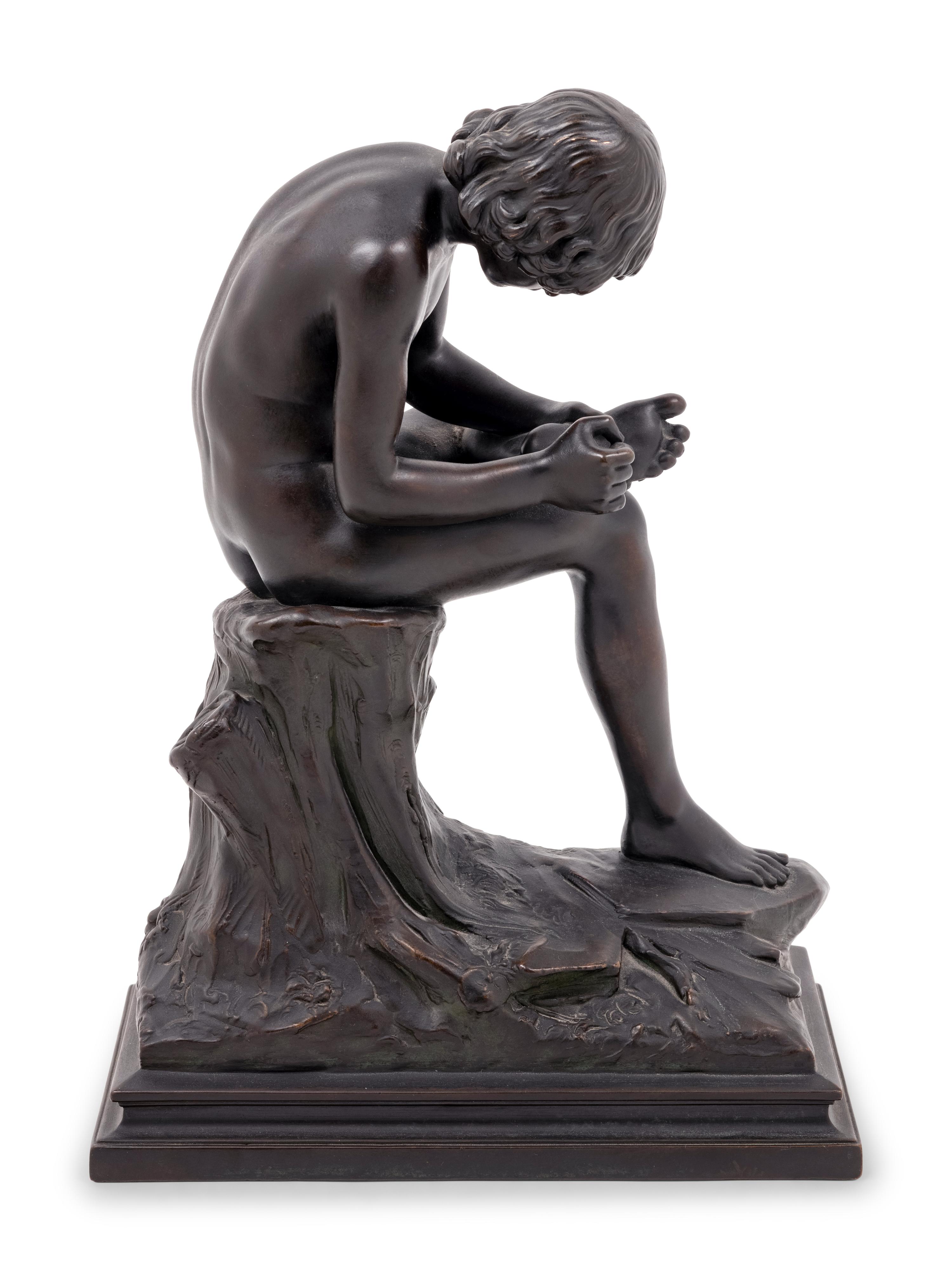 A Grand Tour Bronze Model of the Spinario