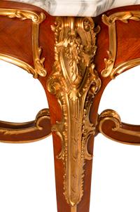 A Louis XV Style Gilt-Bronze-Mounted Kingwood Table de Milieu