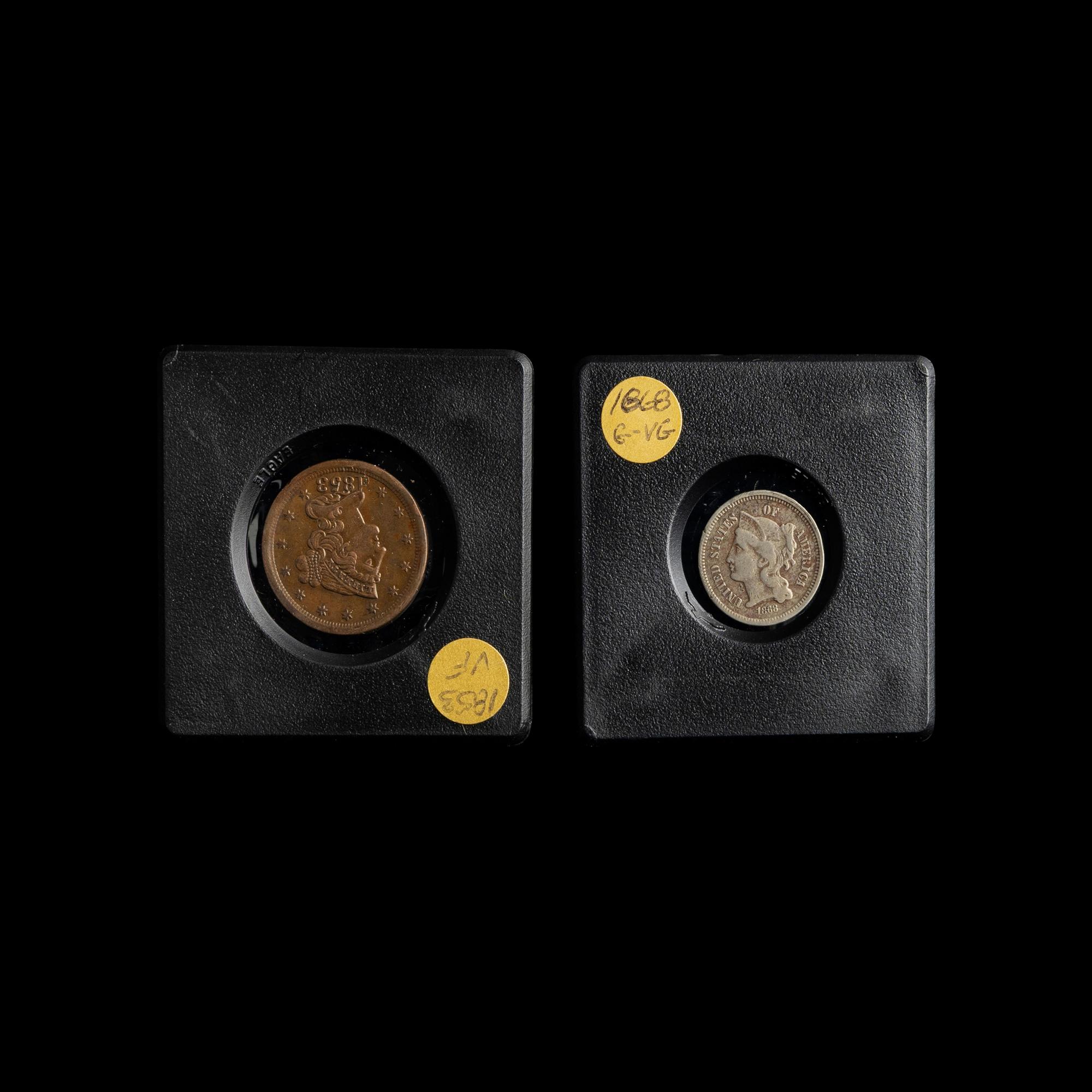 A Collection of Forty-Six United States Coins