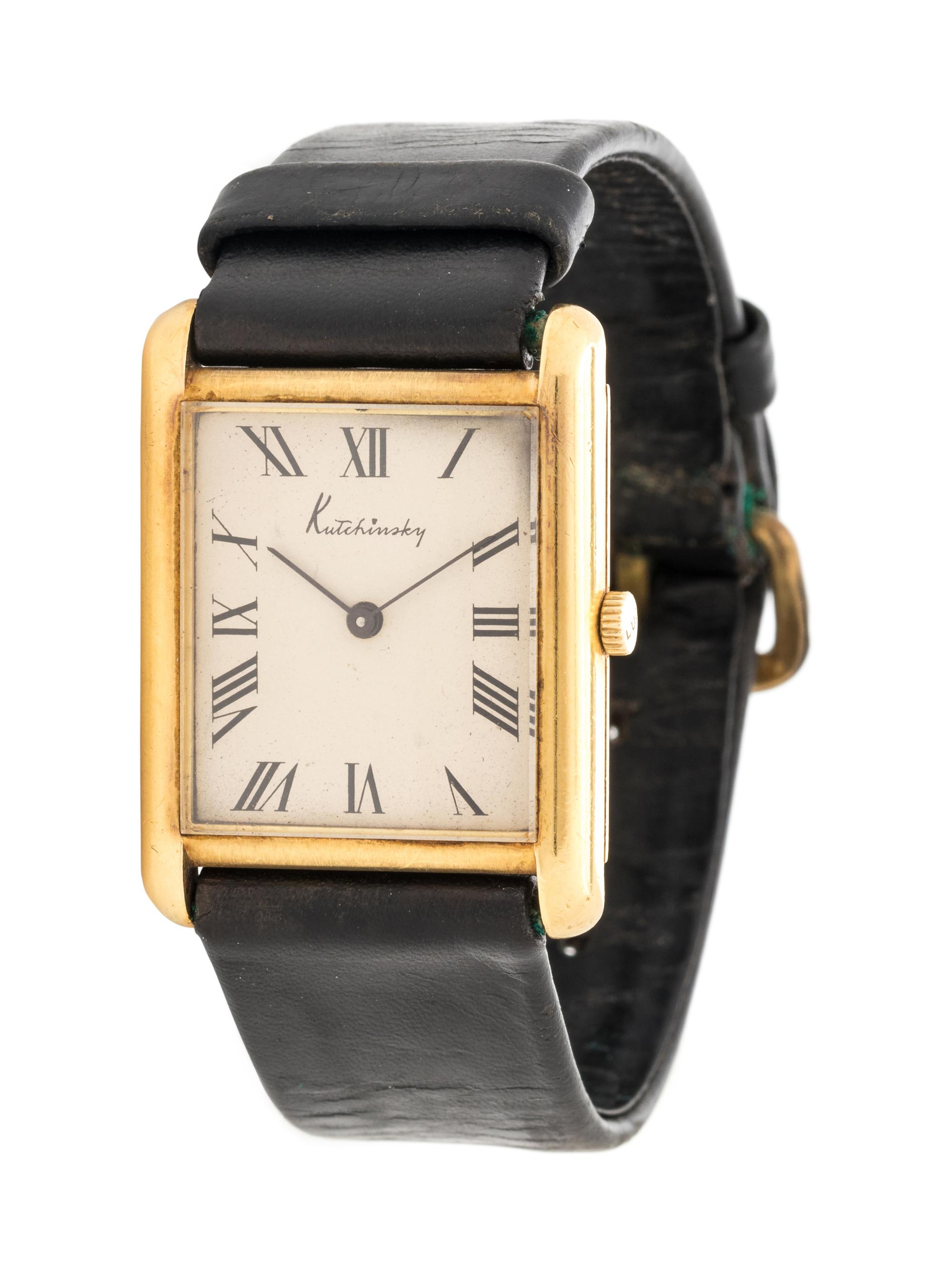 KUTCHINSKY, 18K YELLOW GOLD WRISTWATCH