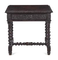 A Renaissance Revival Carved Walnut Table