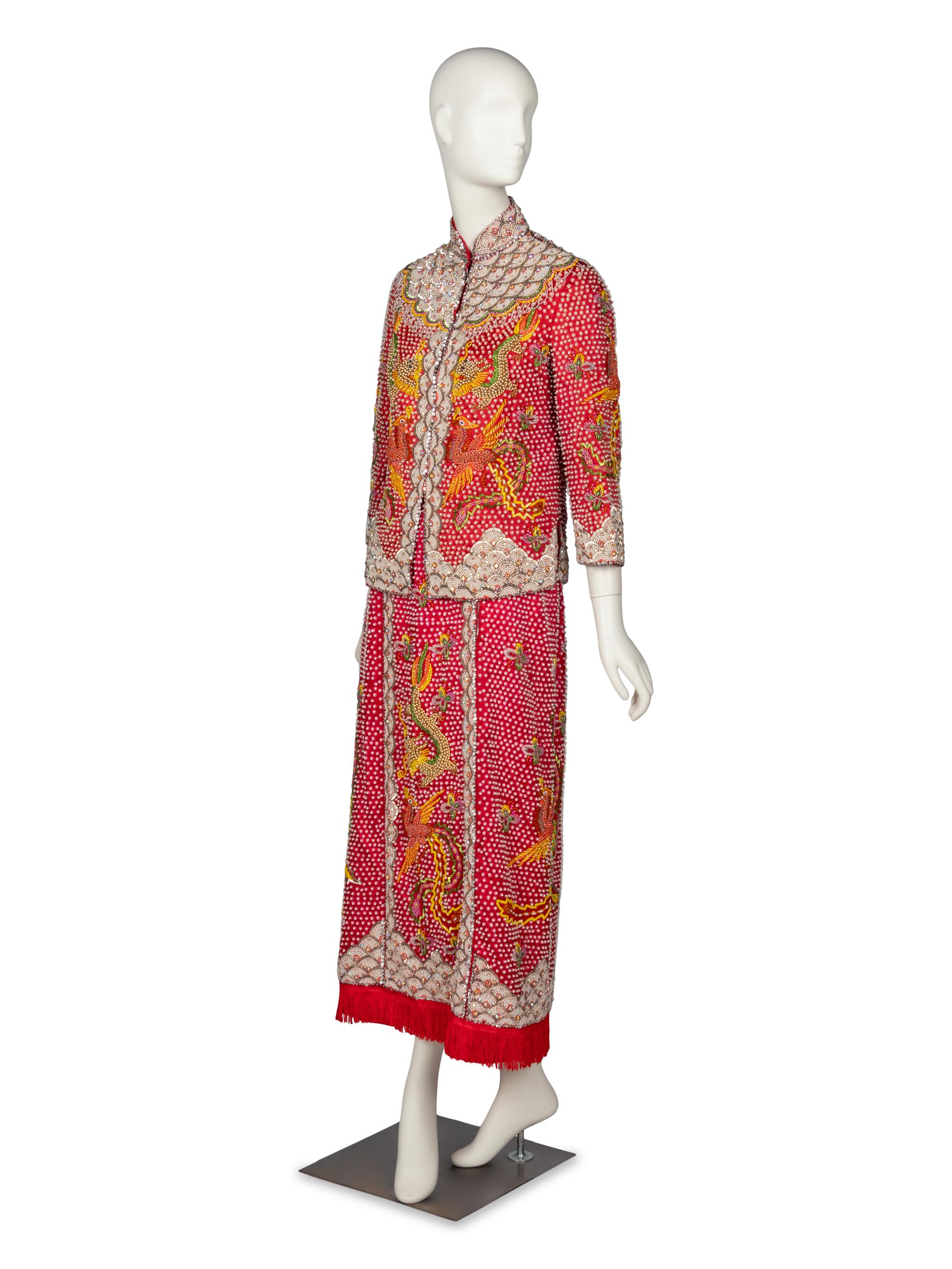 Custom Chinese Embellished Ensemble, Made for Roberta McCain