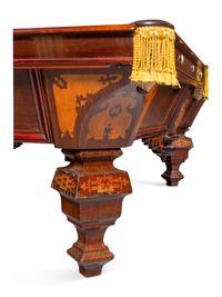 A Brunswick-Balke Inlaid Rosewood Billiards Table