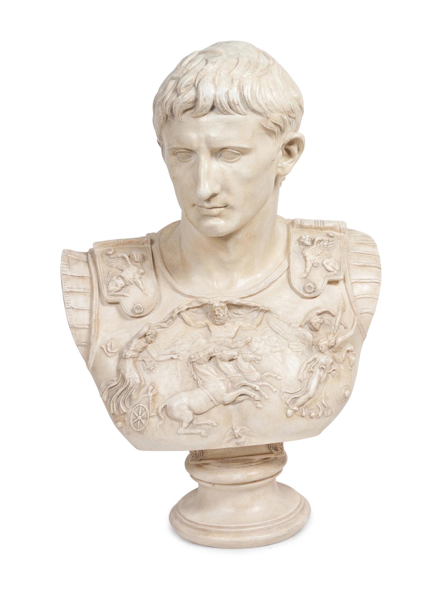 A Composition Bust of Caesar Augustus