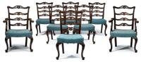 Set of eight Centennial mahogany chairs 19th century