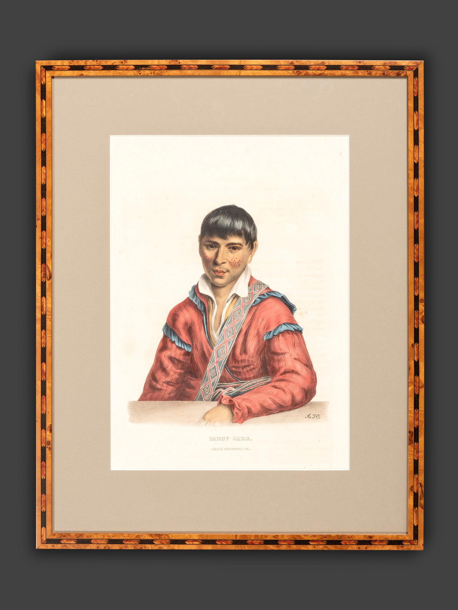 Four Hand-Colored Lithographs by McKenney and Hall