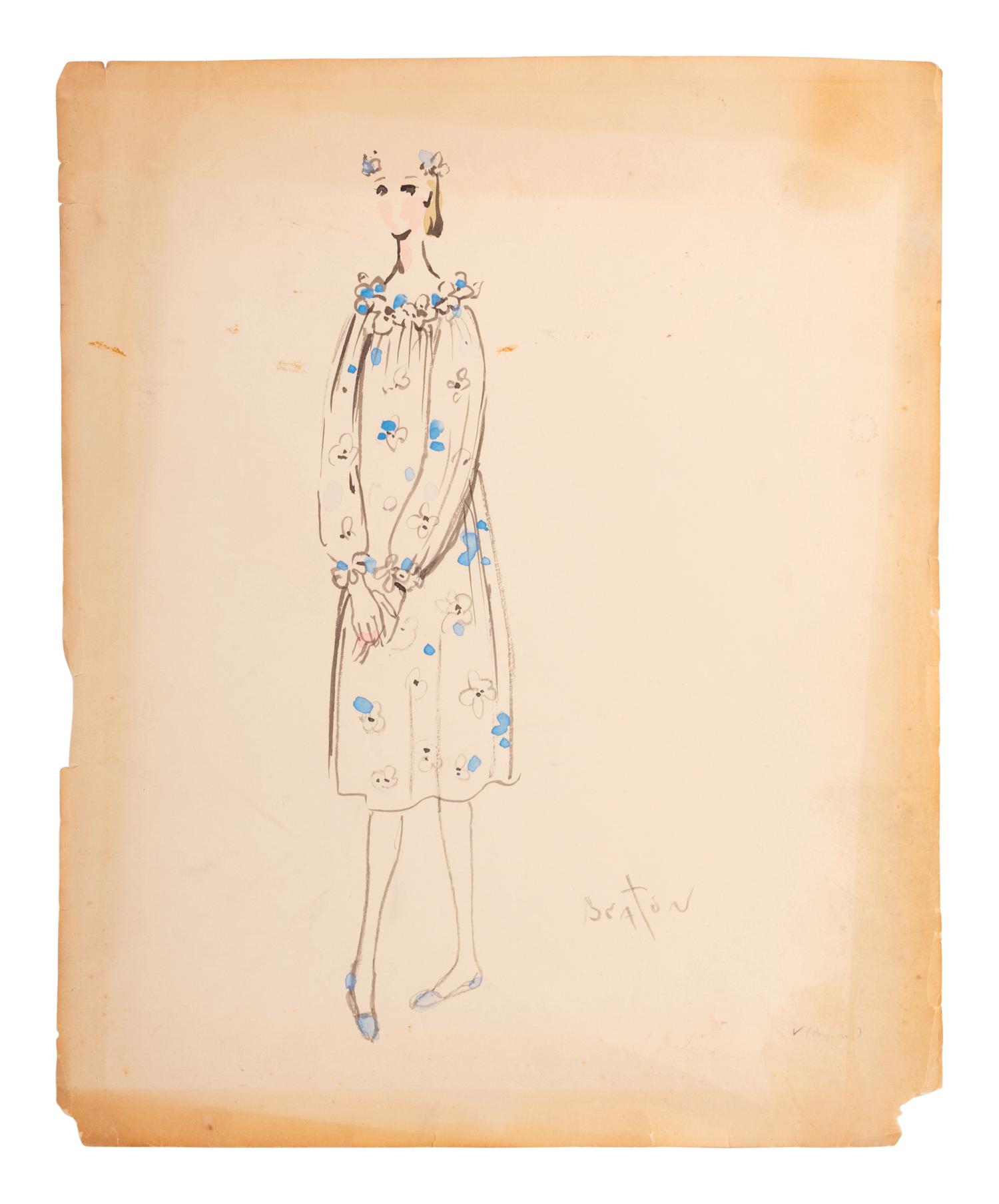 Nine Cecil Beaton Illustrations, 1950s-60s