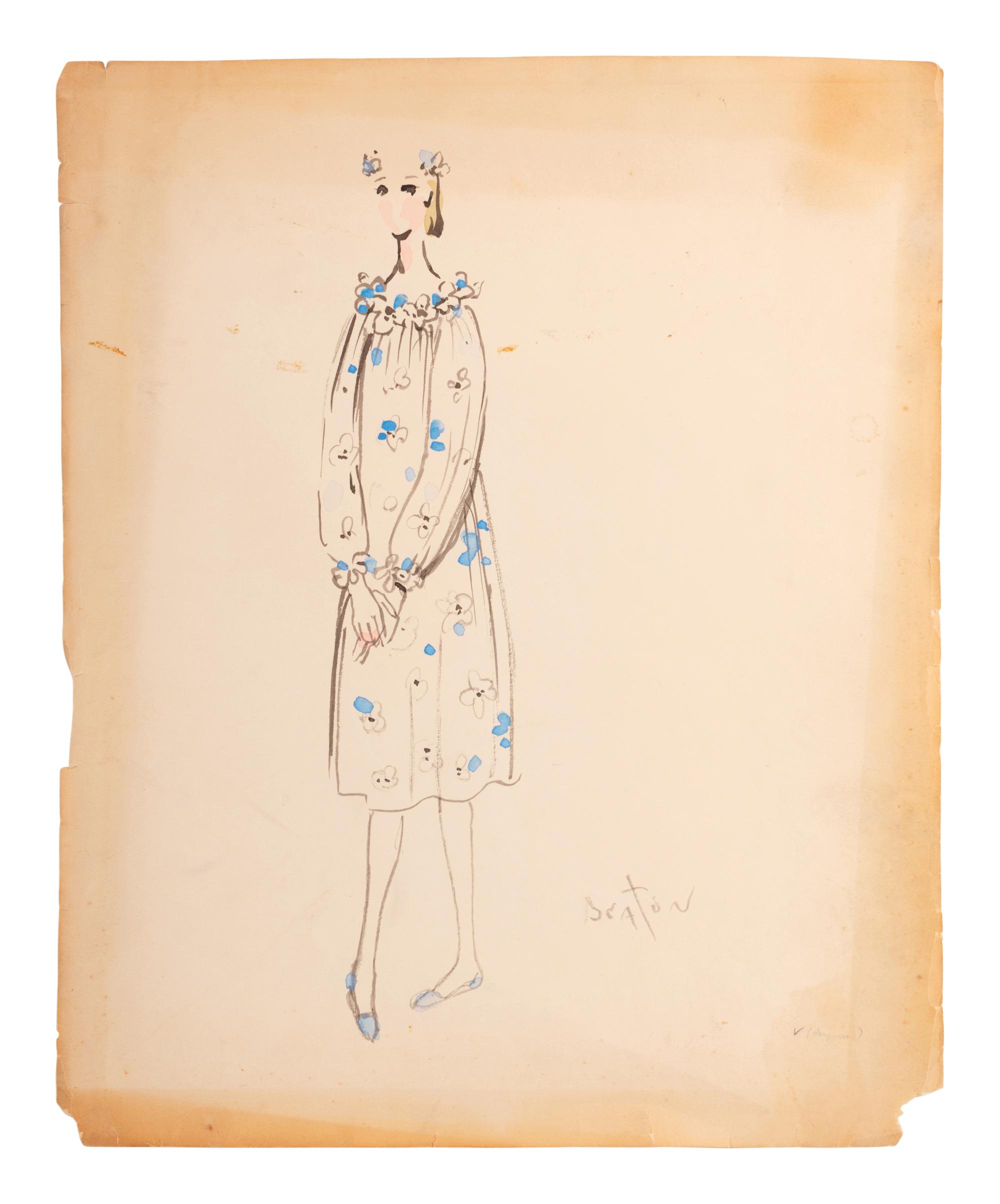 Nine Cecil Beaton Illustrations, 1950s-60s