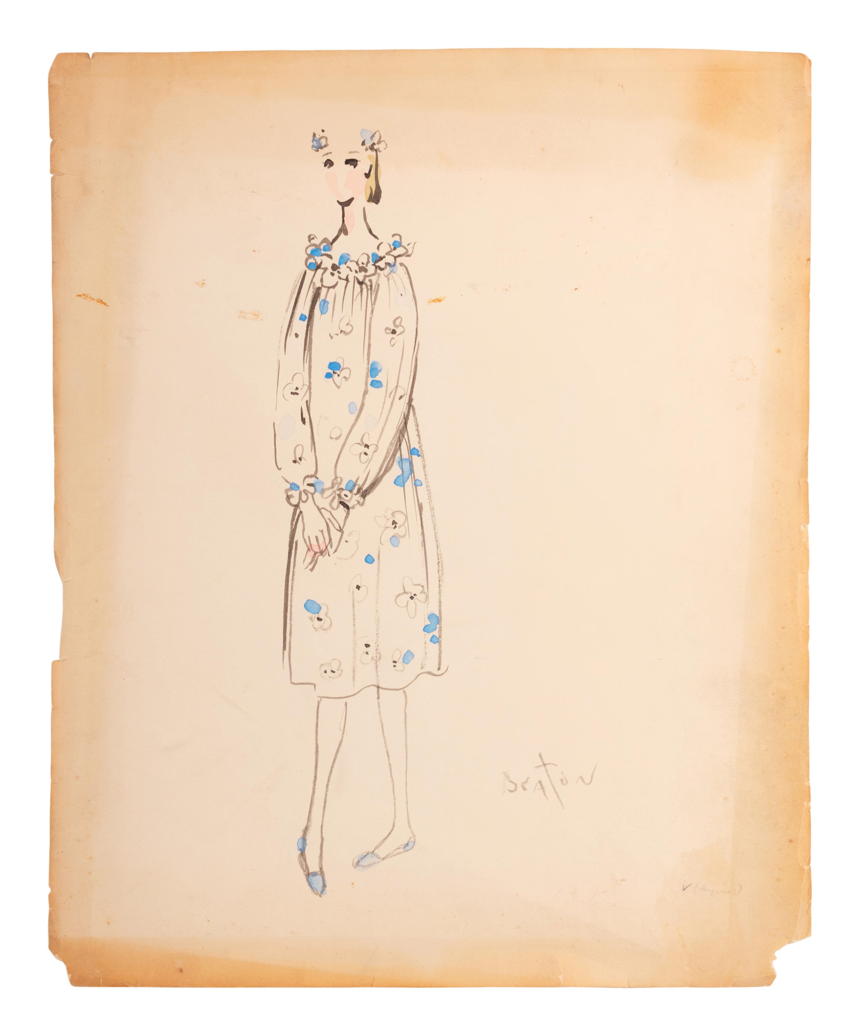 Nine Cecil Beaton Illustrations, 1950s-60s