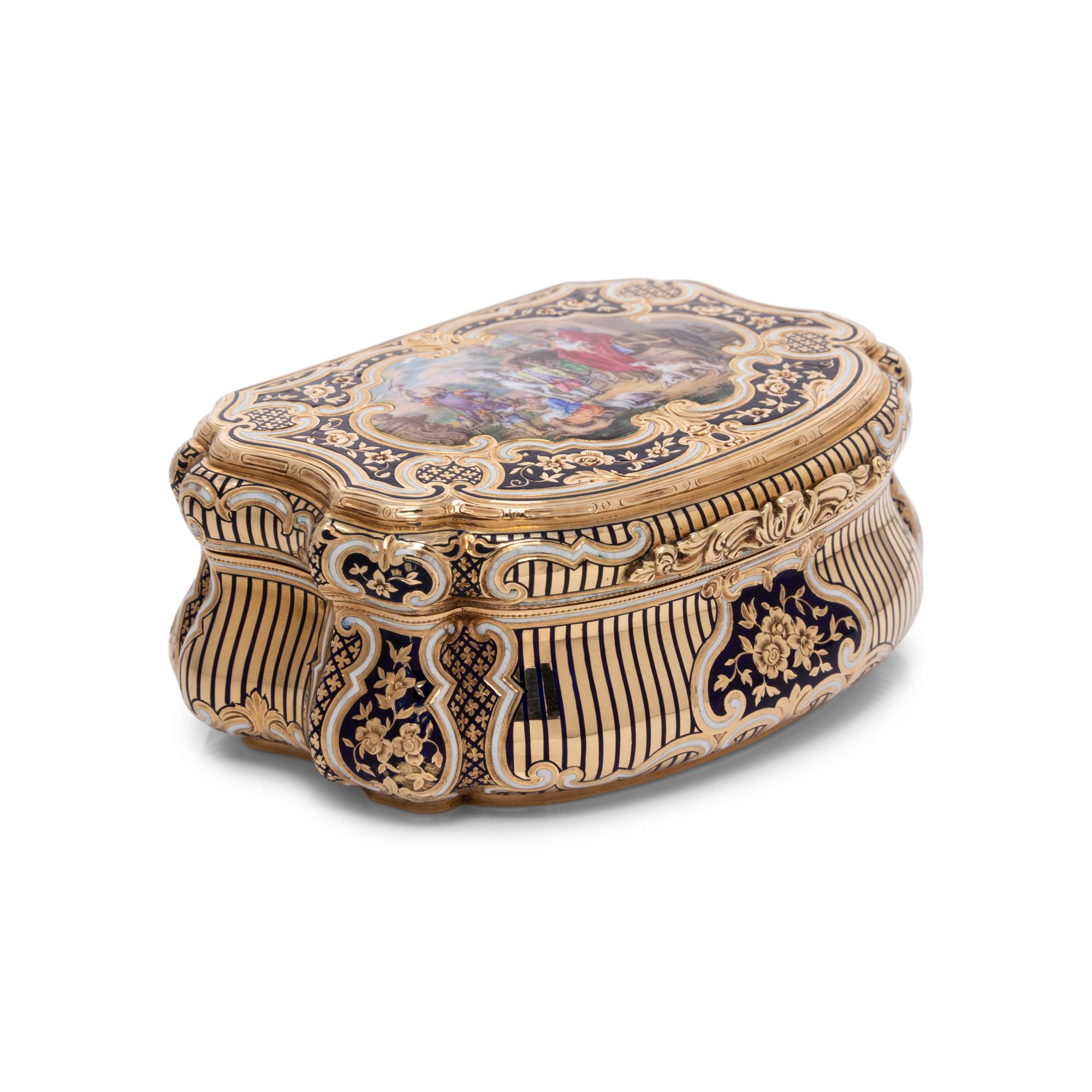 A German Gold and Enamel Snuff Box