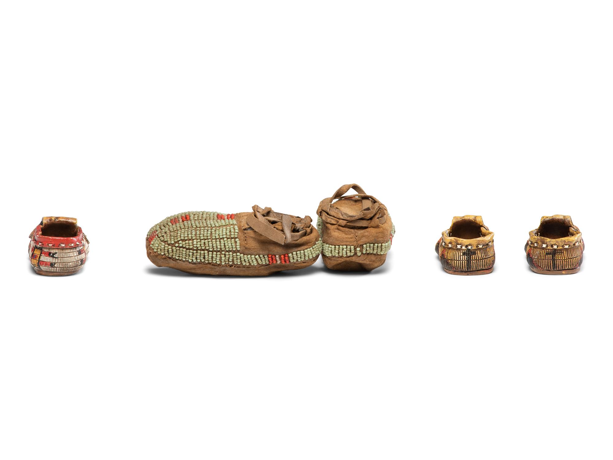 Collection of Plains Childen's and Doll Moccasins