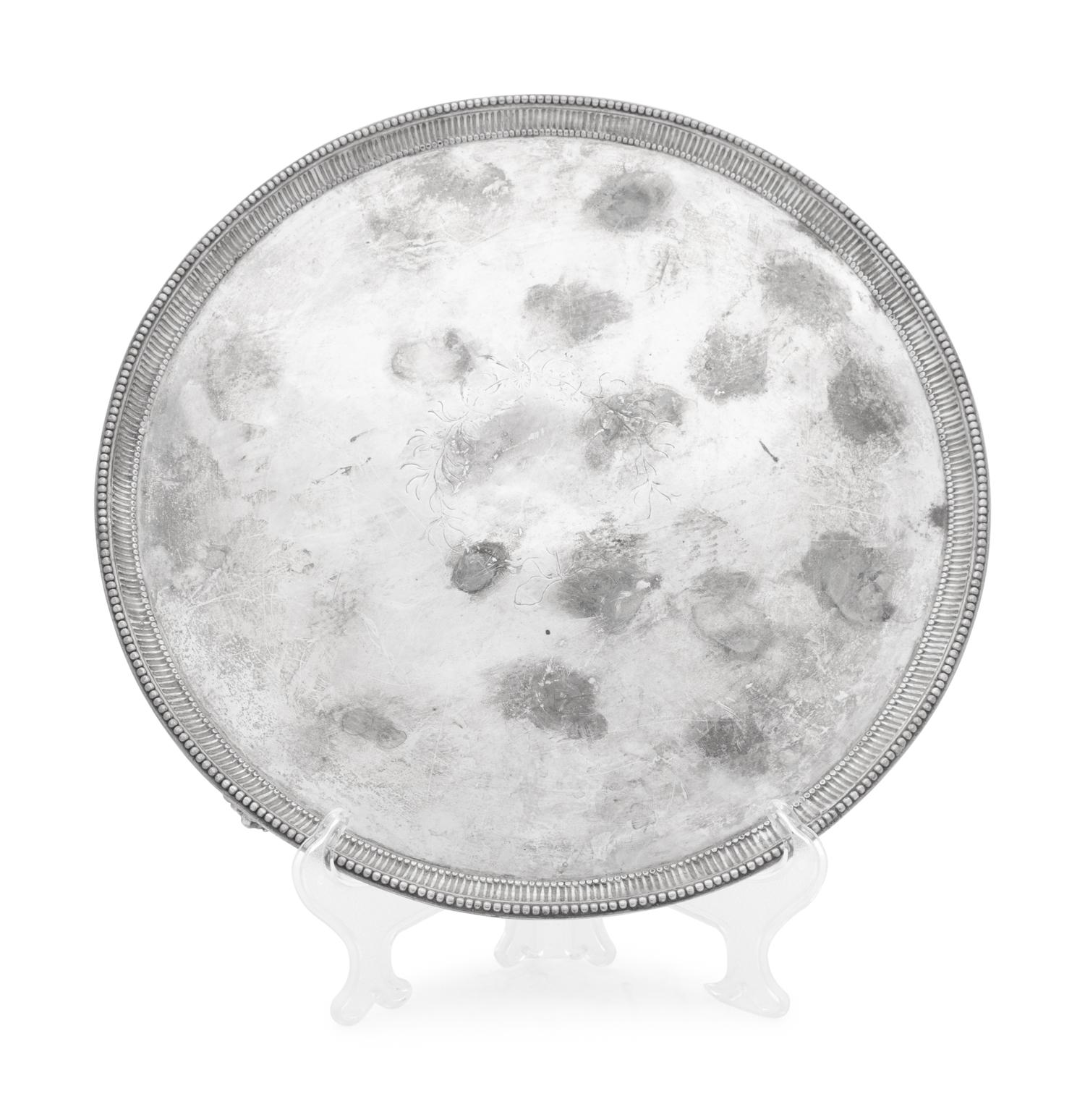 An English Silver Center Tray