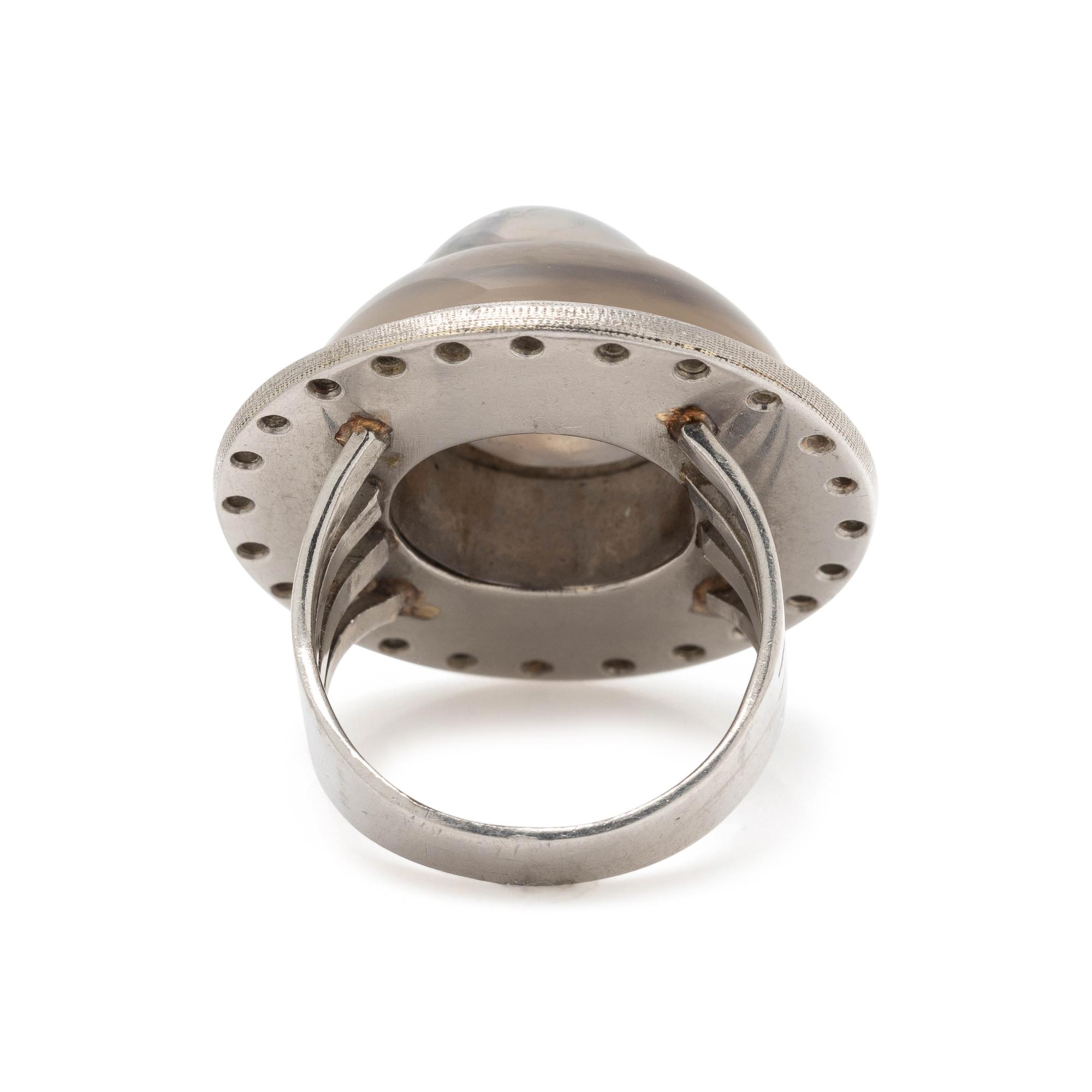 STAR SAPPHIRE AND DIAMOND RING