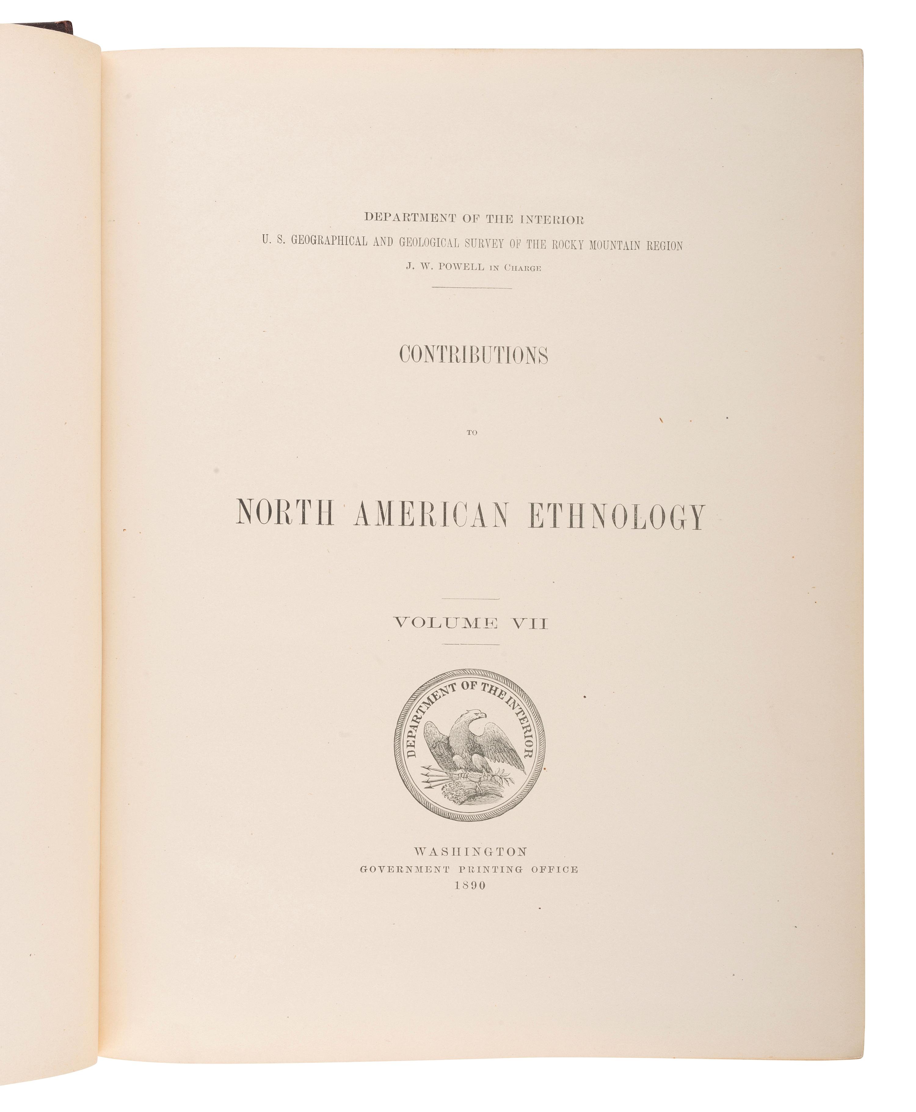 [NATIVE AMERICANA - ETHNOLOGY]. A group of Ethnology works, including Dakota-English Dictionary.