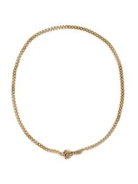 VICTORIAN, YELLOW GOLD NECKLACE